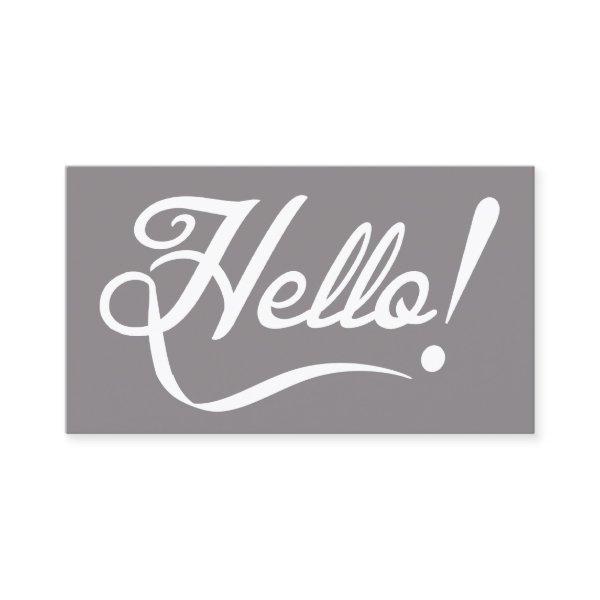 Elegant Hello