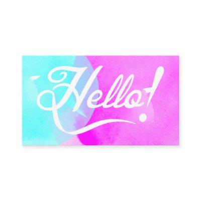Elegant Hello Watercolor