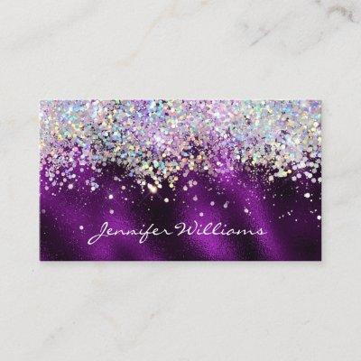 Elegant Holographic Bling Sparkle Glitter Purple