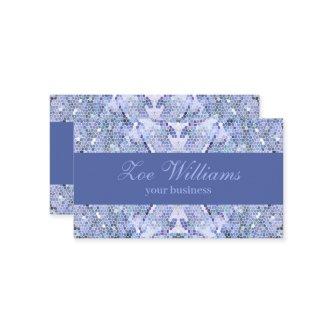 Elegant ice blue mosaic, modern custom