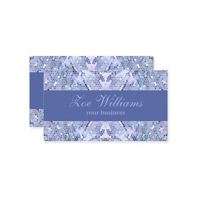 Elegant ice blue mosaic, modern custom