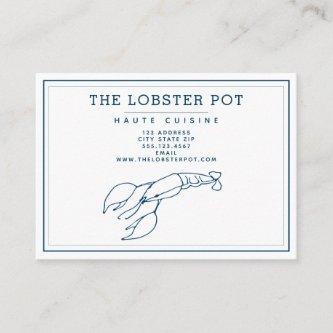 Elegant Indigo Blue Lobster / Seafood Restaurant
