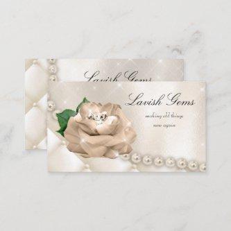 Elegant Jewelry Wedding Planner Rose Stars Pearls