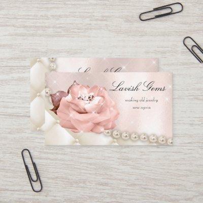 Elegant Jewelry Wedding Planner Rose Stars Pearls