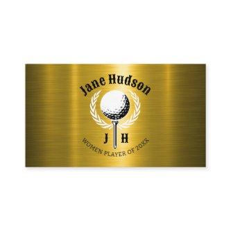 Elegant Ladies Golf Monogram Design