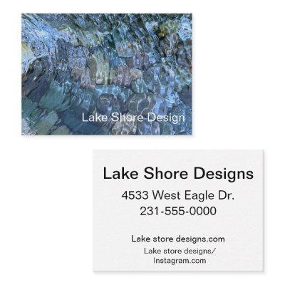 Elegant lake shore water pattern