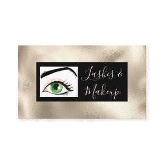 Elegant Lashes & Makeup Artists, DIY Name Gold&Blk