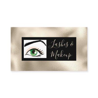Elegant Lashes & Makeup Artists, DIY Name Gold&Blk