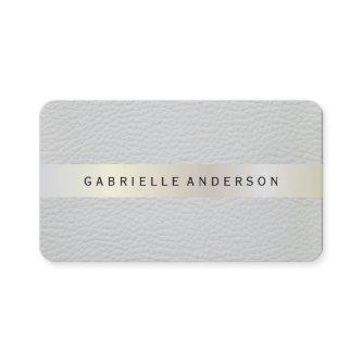 Elegant Leather with Luxe Metallic Trim