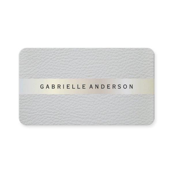 Elegant Leather with Luxe Metallic Trim