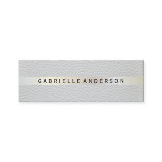 Elegant Leather with Luxe Metallic Trim Mini
