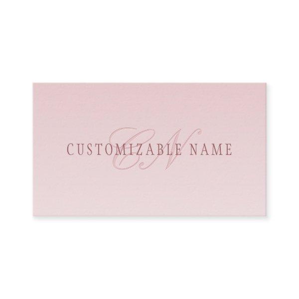 Elegant Lettering & Monogram | Rose Ombre