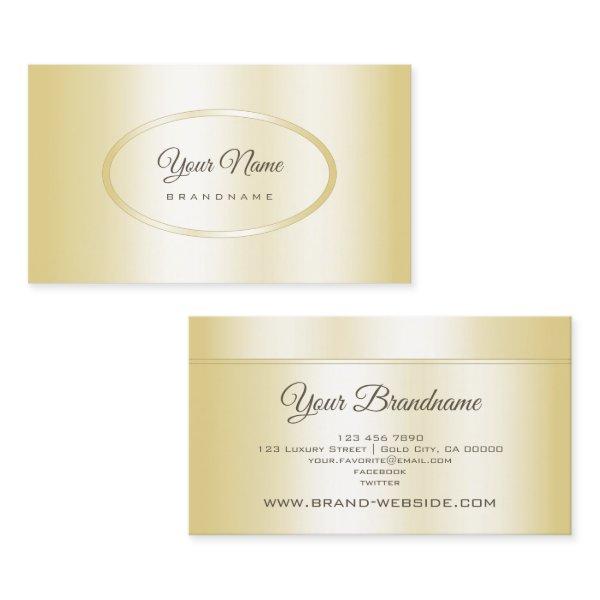 Elegant Light Golden and Pretty Oval Shape