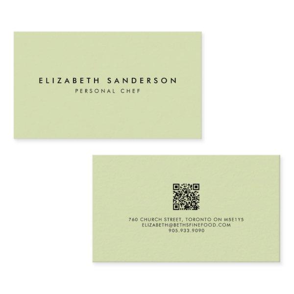 Elegant Light Green Luxury Minimal QR CODE