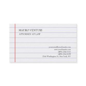 Elegant Lined Paper Plain Professional Minimalist