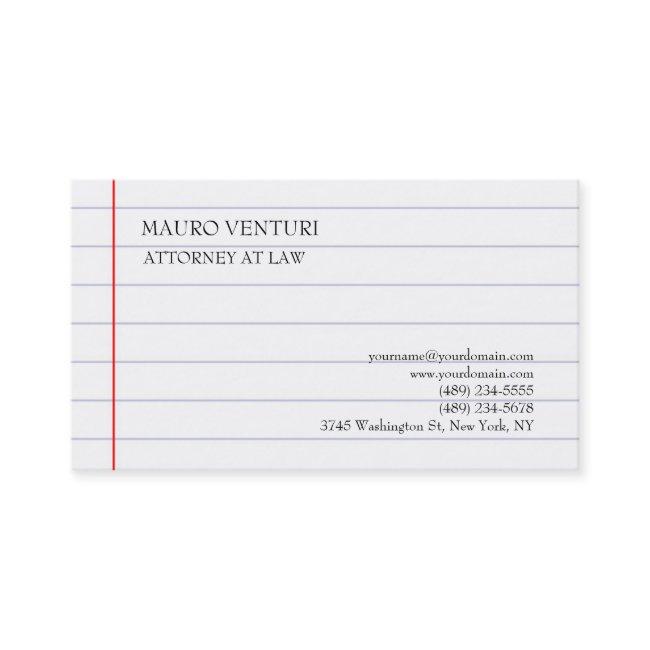 Elegant Lined Paper Plain Professional Minimalist