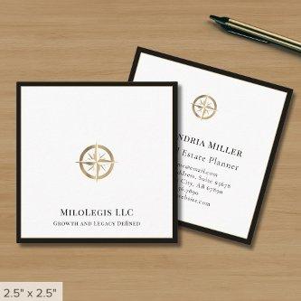 Elegant Logo Black Border Square
