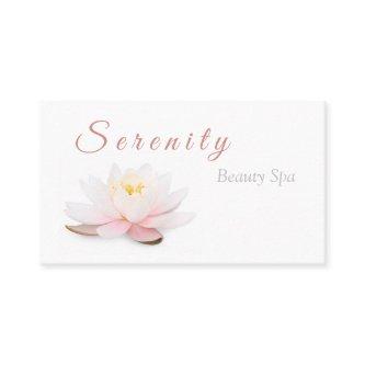 Elegant Lotus Flower Blush Pink & White Beauty Spa