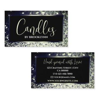 Elegant Luxury Bluish Silver Sparkling Glitter