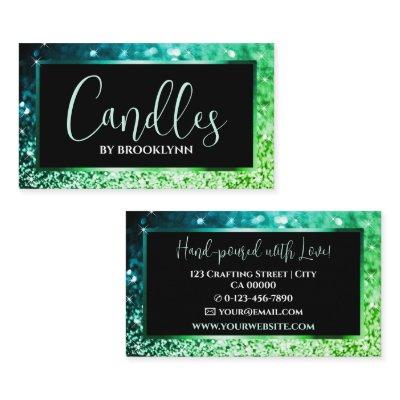 Elegant Luxury Bright Green Sparkling Glitter