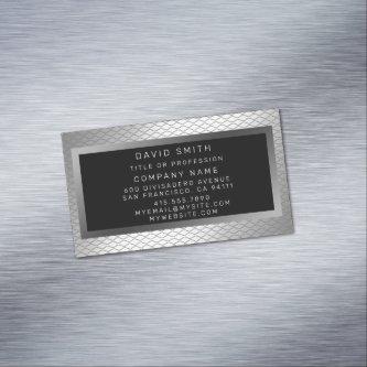Elegant Luxury Silver Metal  Magnet