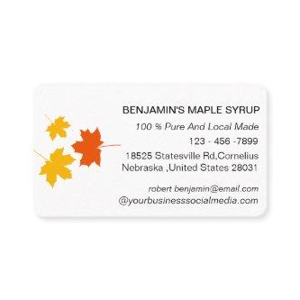 Elegant Maple Leaf Syrup Farm