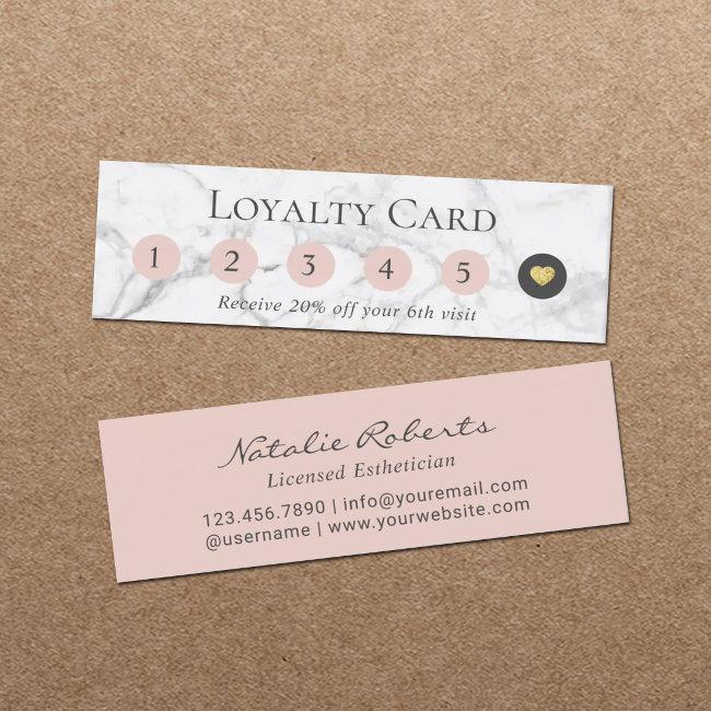 Elegant Marble 6 Punch Customer Loyalty