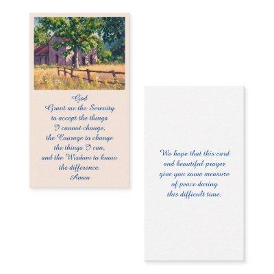 Elegant Memorial Remembrance Funeral Card