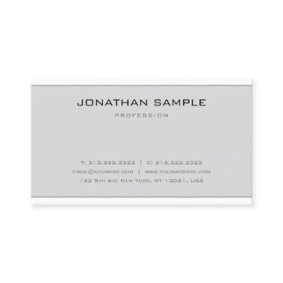 Elegant Minimal Design Modern Sleek Grey White Top