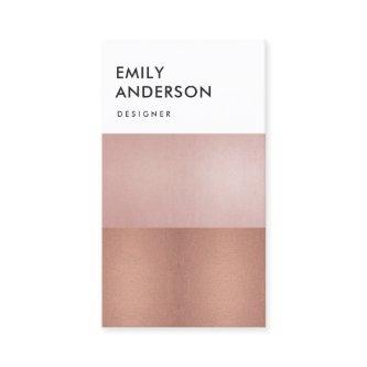 ELEGANT MINIMAL ROSE GOLD BLUSH PINK COPPER STRIPS