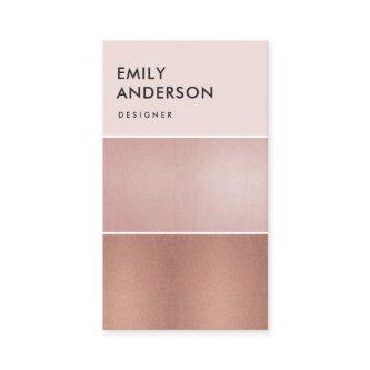 ELEGANT MINIMAL ROSE GOLD BLUSH PINK COPPER STRIPS