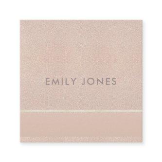 ELEGANT MINIMAL ROSE GOLD SHIMMER SQUARE