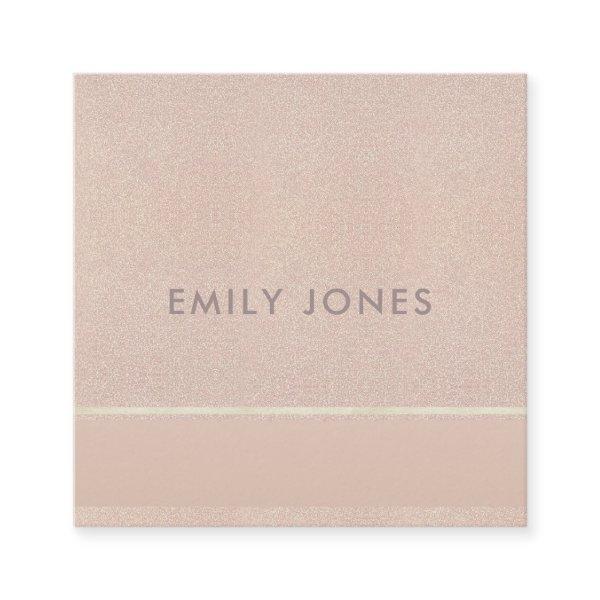 ELEGANT MINIMAL ROSE GOLD SHIMMER SQUARE