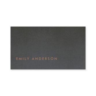 ELEGANT MINIMAL SIMPLE STEEL GREY BLACK FOIL BLUSH