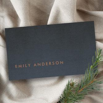 ELEGANT MINIMAL SIMPLE STEEL GREY BLUE FOIL BLUSH