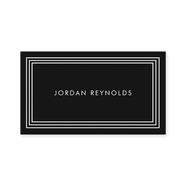 Elegant Minimal Triple Frame Black