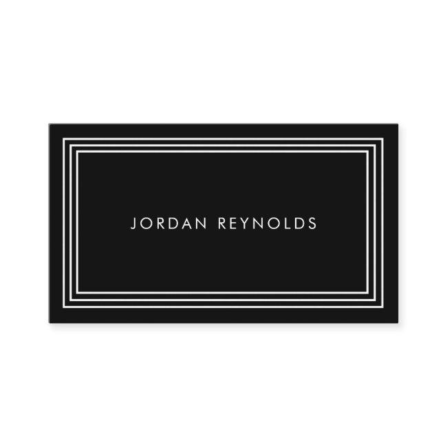 Elegant Minimal Triple Frame Black