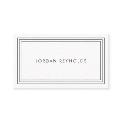 Elegant Minimal Triple Frame White