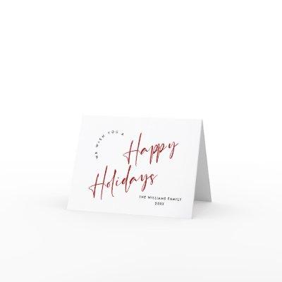 Elegant Minimalist Christmas Greeting Holiday Card
