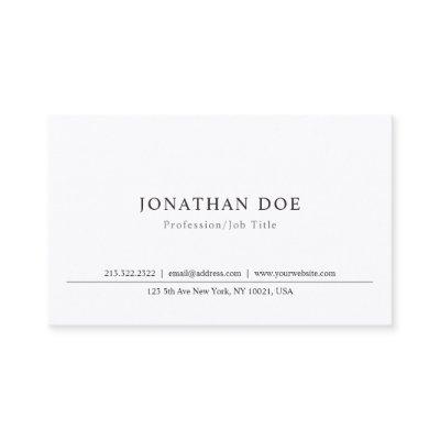 Elegant Minimalist Classic Template Professional