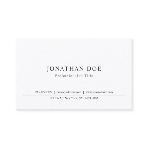 Elegant Minimalist Classic Template Professional