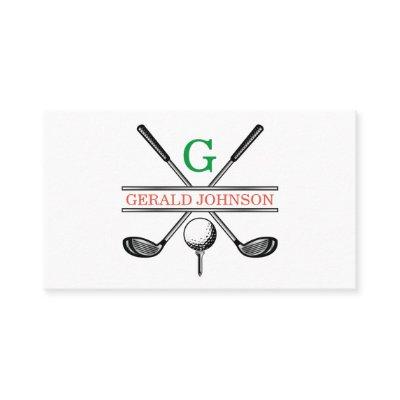 Elegant Minimalist Custom Golf Monogram
