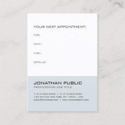 Elegant Minimalist Design Appointment Reminder