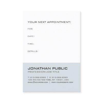 Elegant Minimalist Design Appointment Reminder