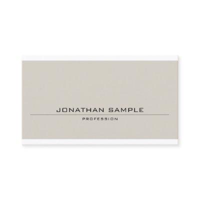 Elegant Minimalist Design Clear Modern Plain Chic