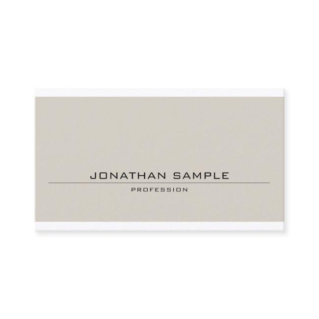 Elegant Minimalist Design Clear Modern Plain Chic