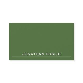 Elegant Minimalist Design Green Plain Trendy