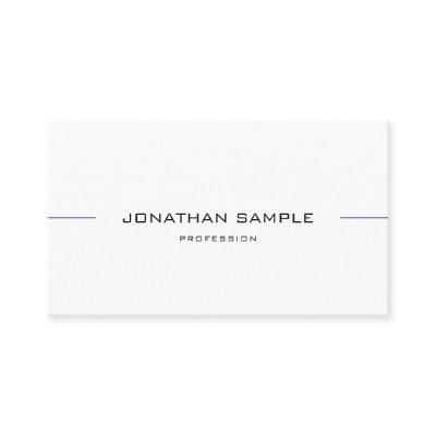 Elegant Minimalist Design Smart Modern Plain