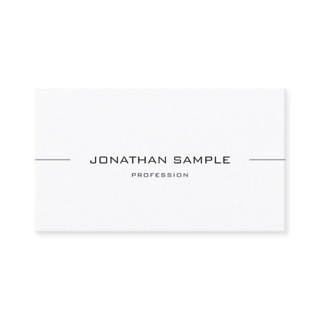 Elegant Minimalist Design Smart Modern Plain
