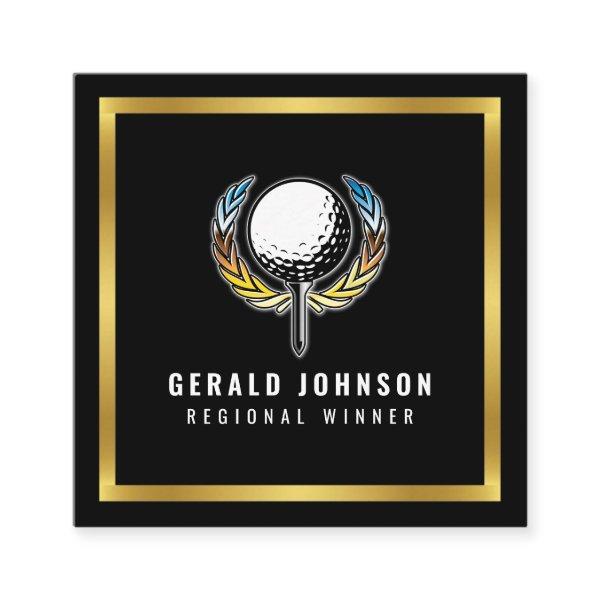 Elegant Minimalist Golf Design Square